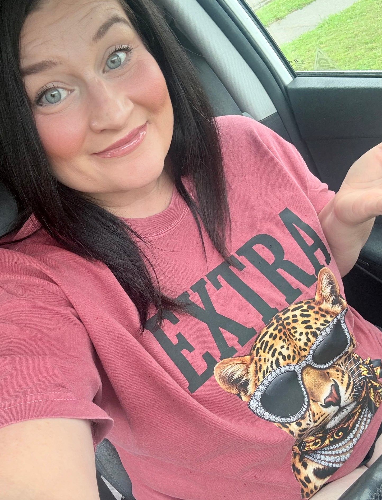 Glam Leopard Graphic Tee