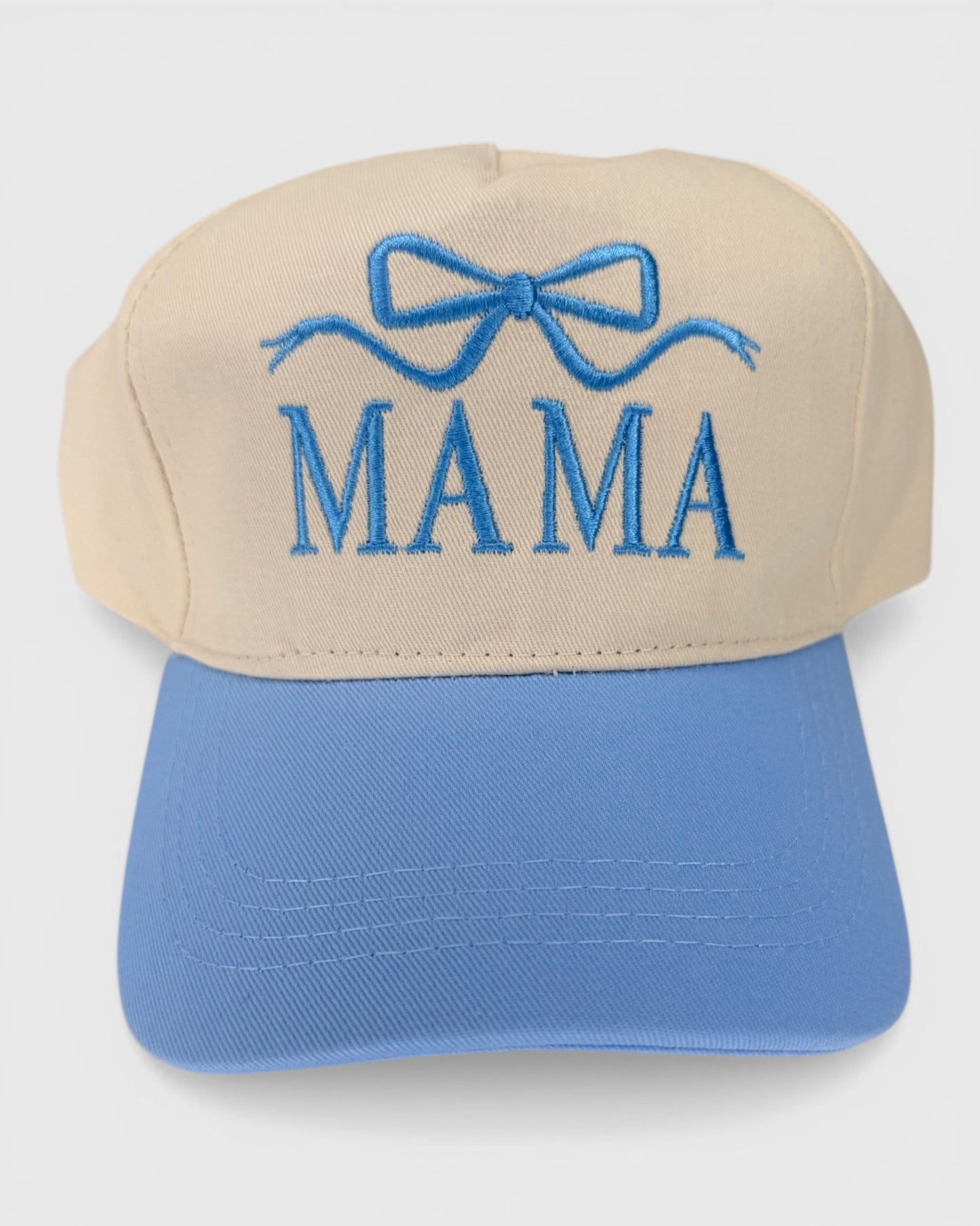 Blue Bow Mama Hat