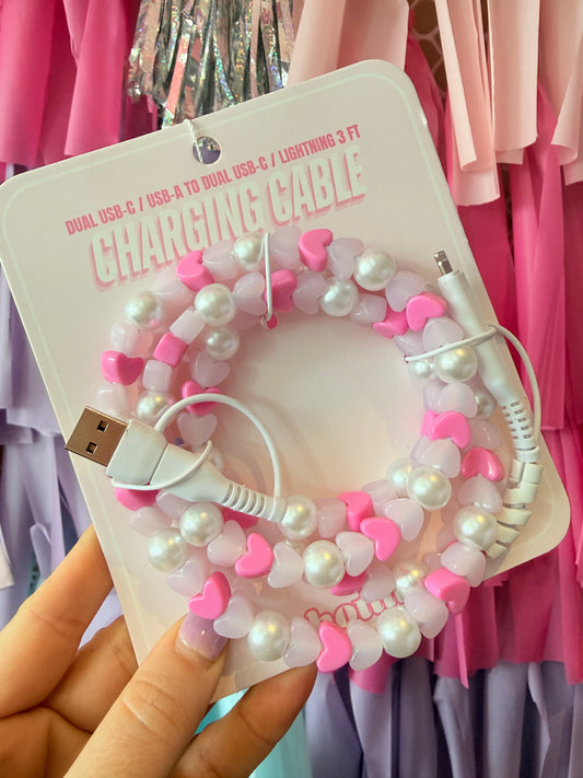 Pearly Heart Charger