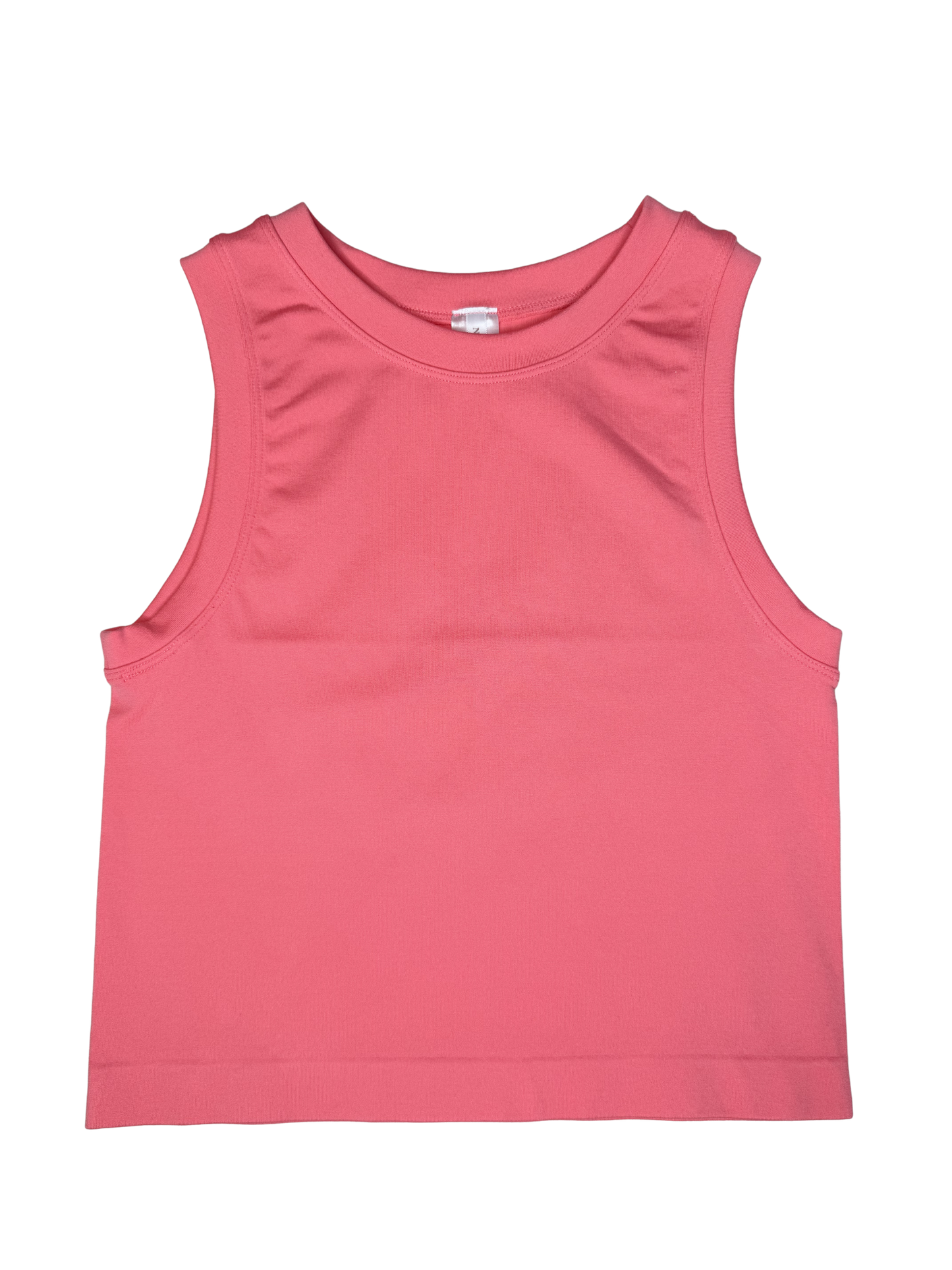 Coral Butter Soft Crop Tank