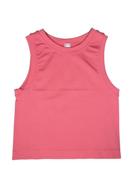 Coral Butter Soft Crop Tank